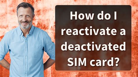 Reasons a SIM Card Gets Deactivated 